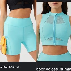 Outdoor Voices Set - Shorts and Bra Top